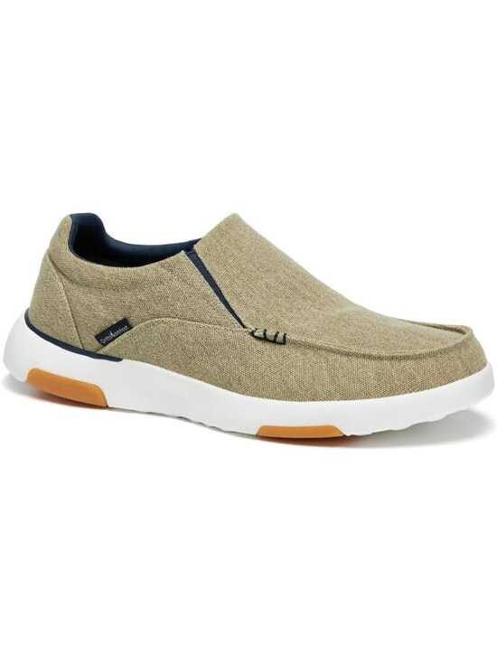 Men 👑Men\'s Khaki Canvas Slip-On Orthopedic Comfortable Vintage Fashion Loafers
